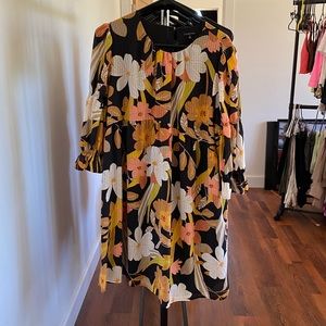 Who what wear vintage styled dress 70’s retro hippy